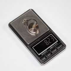 GX20-0-MC-CAP - пылезащитная металлическая крышка с подвесом-цепочкой для разъемов типа GX20 20мм (гнездо с прокладкой) - производство CiXu