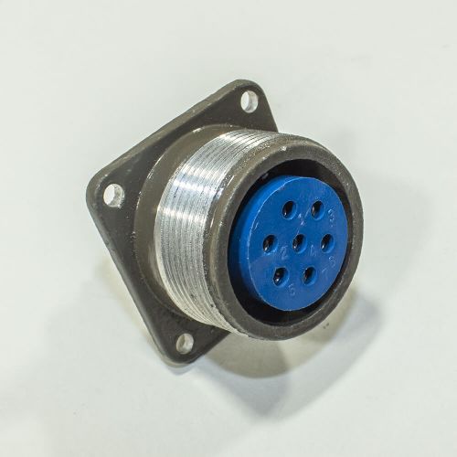 P28K4A розеточное гнездо на панель (7*2.5мм, 7*25А) - аналог блочной розетки ШР28П7ЭГ9