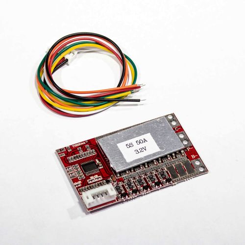 YH2204A - модуль BMS контроллера аккумуляторных батарей (5S, 50A, 3.2В) - модель 2489