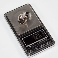 GX16-8PCB - разъём розетка на панель с штыревыми контактами и выводами 90° на плату (8 пин, 220В, 5А) - производство CiXu