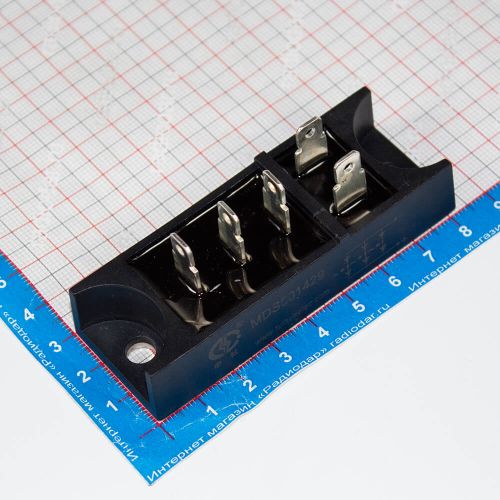 MDS501429 - модуль 3-фазного выпрямительного моста (1400В, 50А, метал. подошва, 6.5х1.0мм_QC-5, 82х30х31мм, W29) - производство RUIHUA POWER ELECTRONIC