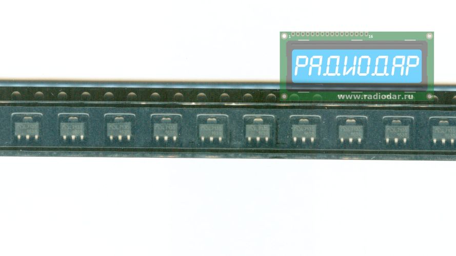 AMC7135 - линейный светодиодный драйвер (2.7-6В, 350мА, SOT-89) - оригинал MicrOne