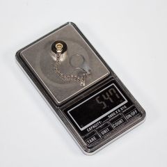 GX12-0-MC-CAP - пылезащитная металлическая крышка с подвесом-цепочкой для разъемов типа GX12 12мм (гнездо с прокладкой) - производство CiXu