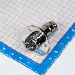 Комплект: GX16-3A + GX16-3E (на кабель + на панель с большим круглым фланцем) - производство CiXu