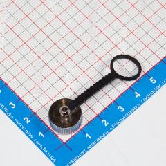 GX12-0-M-CAP - пылезащитная металлическая крышка с резиновым подвесом для разъемов типа GX12 12мм (гнездо с прокладкой) - производство CiXu