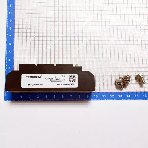 MTC70A 1600V - двухтиристорная модульная сборка (1600В, 70А) - производство Techsem