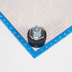 DKJ10-25 - усиленная быстросъемная байонетная розетка для сварочных, цвет: чёрный (10-25мм2, 200А, 9мм, медь)