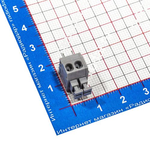DG235-3.81-02P-11-00AH - нажимной безвинтовой 2-х контактный клемный блок (2*1.5мм, 300В, 5А) - DEGS