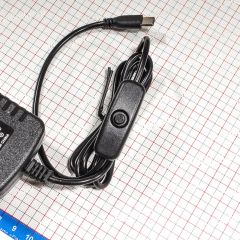 CTD-050300A - источник питания с выключателем и с разъёмом USB Type-C (5В, 3А)