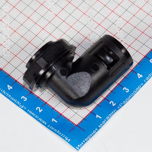 YDT-SM-W-M20/AD13 - фитинговый угловой кабельный ввод для гофротрубки 13мм (М20х1.5мм, PA66_нейлон, -20~+100°C, IP68) - производство Zhejiang