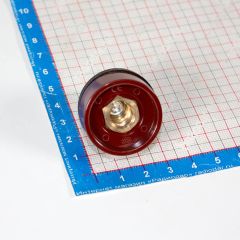DKJ10-25 - быстросъемная байонетная розетка для сварочных, цвет: красный (10-25мм2, 200А, 9мм, латунь)