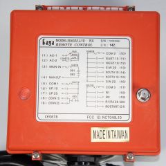 SAGA1-L10 TX+RX - комплект системы радиоуправления (~380В, 8*2-ступен.кнопок, ключ, аварийный STOP) - производство SAGA
