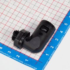 YDT-SM-W-M12/AD10 - фитинговый угловой кабельный ввод для гофротрубки 10мм (М12х1.5мм, PA66_нейлон, -20~+100°C, IP68) - производство Zhejiang