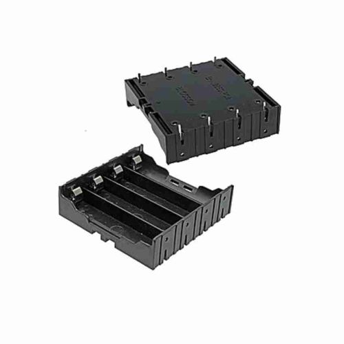 Батарейный отсек для аккумуляторов типа 18650 с плоским металлическим контактом и монтажом на плату