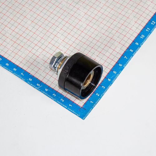 DKJ35-50 - быстросъёмная байонетная розетка для сварочных, цвет черный (35-50мм2, 315А, 13мм)