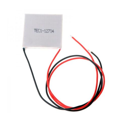 TEC1-12704 - термоэлектрический модуль элемента Пельтье (15.5В, 5А, 36Вт, 67°С, 40*40*4мм)