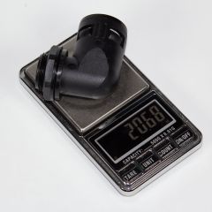 YDT-SM-W-M25/AD25 - фитинговый угловой кабельный ввод для гофротрубки 25мм (М25х1.5мм, PA66_нейлон, -20~+100°C, IP68) - производство Zhejiang