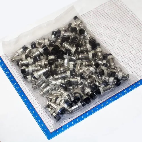 GX12-5A - штекер розеточный (12 мм "мама" 5-пин на кабель) - производство CZPCon