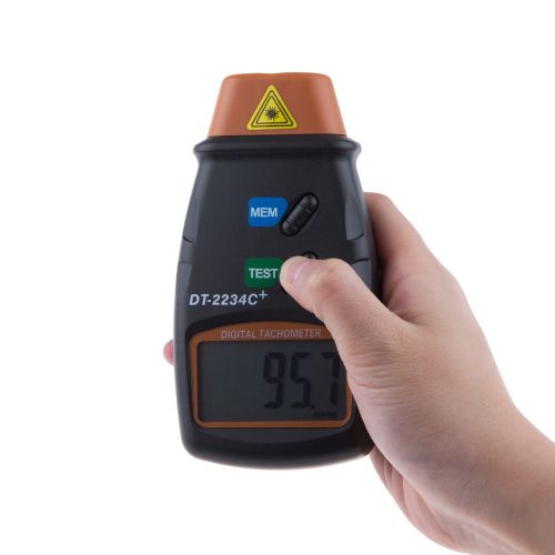 DT-2234C+ бесконтактный цифровой лазерный тахометр с сумкой (3 ленты, 9В КРОНА)