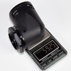 YDT-SM-W-M40/AD42.5 - фитинговый угловой кабельный ввод для гофротрубки 42.5мм (М40х1.5мм, PA66_нейлон, -20~+100°C, IP68) - производство Zhejiang