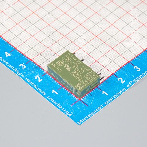 PA1a-24V APA3312 - реле электромагнитное (DC 24В, 1хA{SPST-NO} 5A/250В AC, цвет хаки, 20х5х12.5мм, SIP-4) - оригинал Panasonic