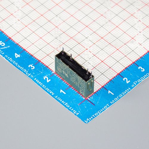PA1a-24V APA3312 - реле электромагнитное (DC 24В, 1хA{SPST-NO} 5A/250В AC, цвет хаки, 20х5х12.5мм, SIP-4) - оригинал Panasonic
